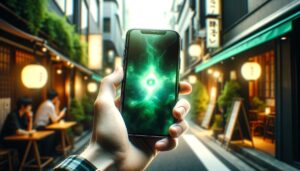 スマホの写真に映る緑の光の謎:スピリチュアルな意味と解釈