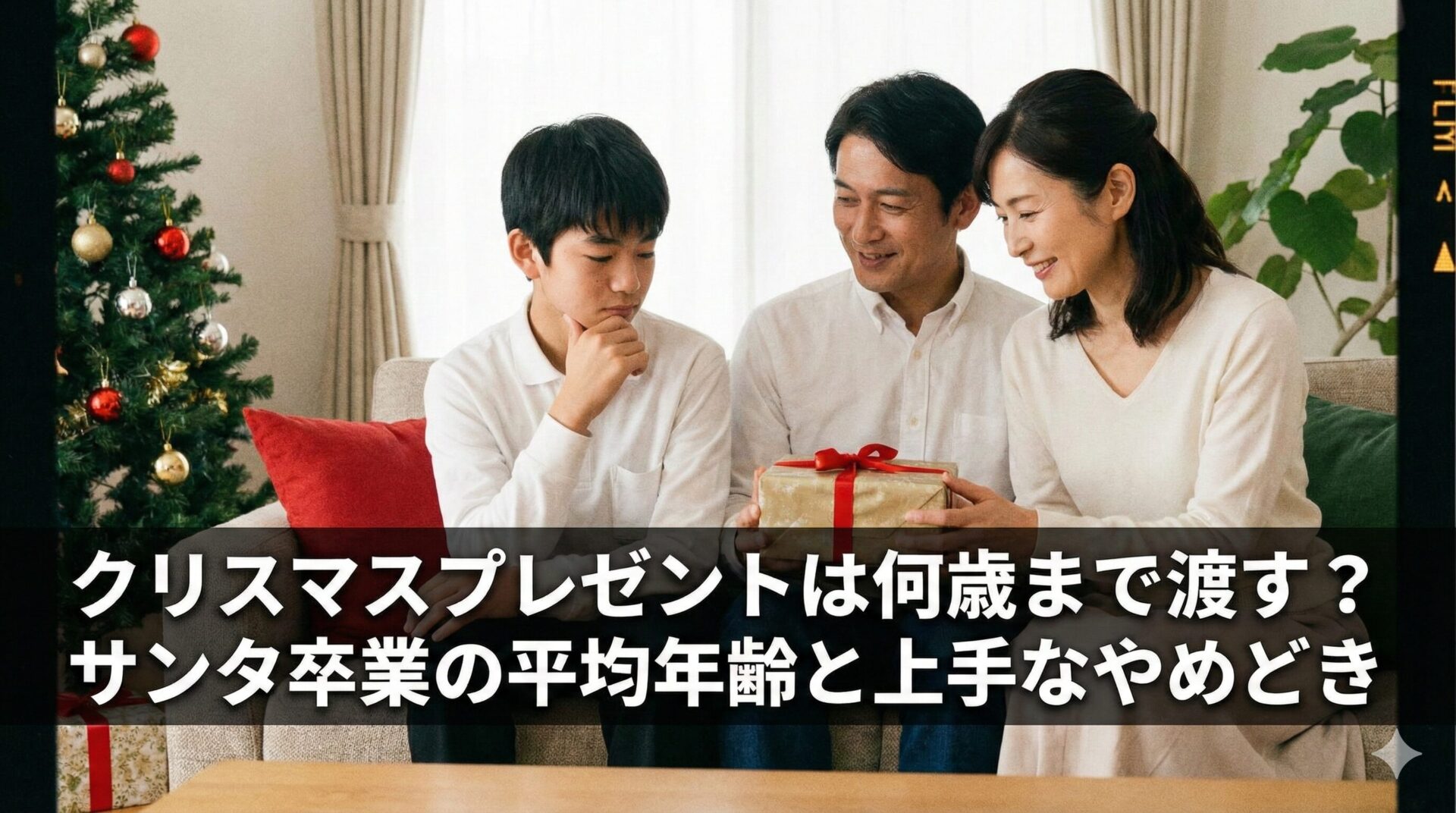 クリスマスプレゼントは何歳まで渡す？サンタ卒業の平均年齢と上手なやめどき