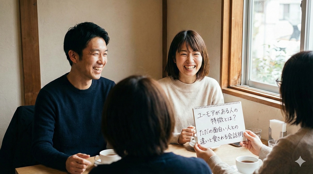 ユーモアがある人の特徴とは？ただの面白い人との違いと愛される会話術