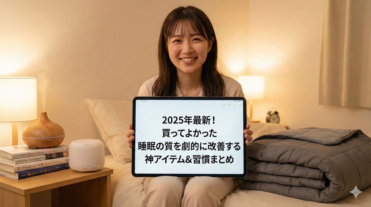 2025年最新！買ってよかった睡眠の質を劇的に改善する神アイテム＆習慣まとめ