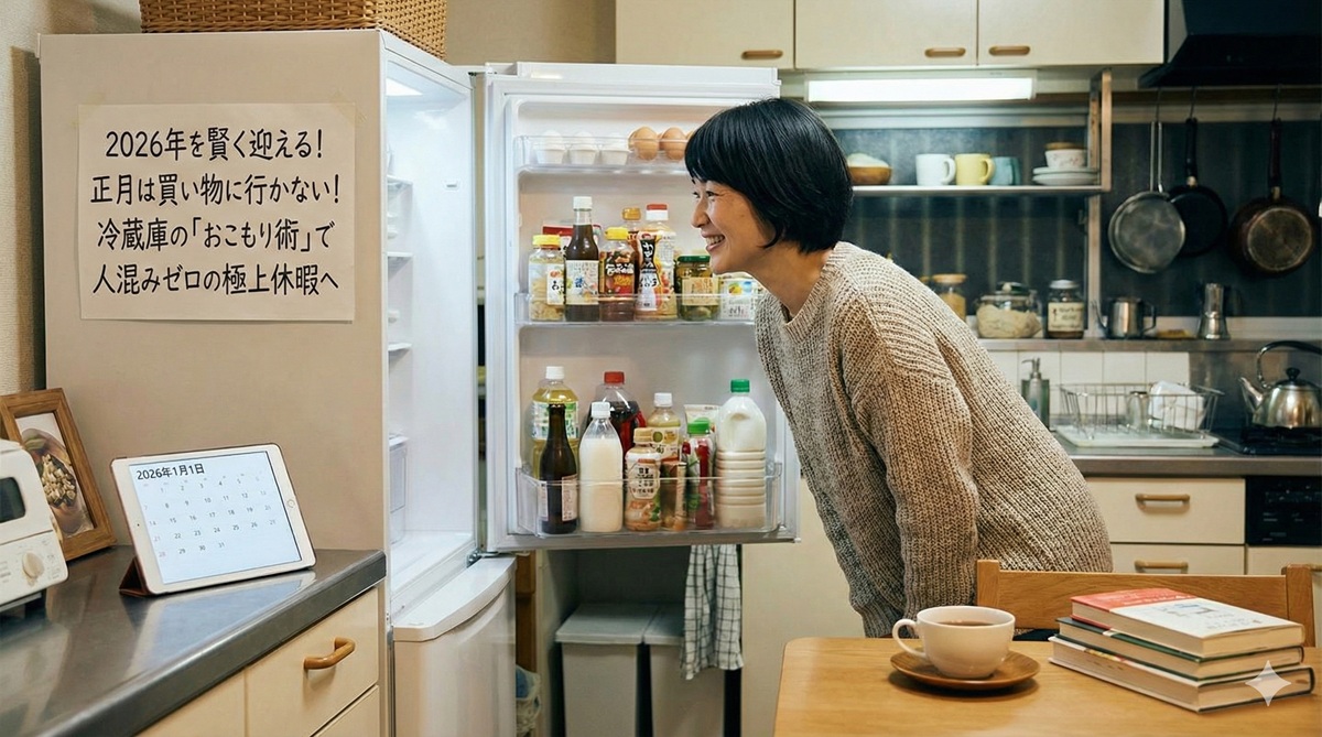 2026年を賢く迎える！正月は買い物に行かない！冷蔵庫の「おこもり術」で人混みゼロの極上休暇へ