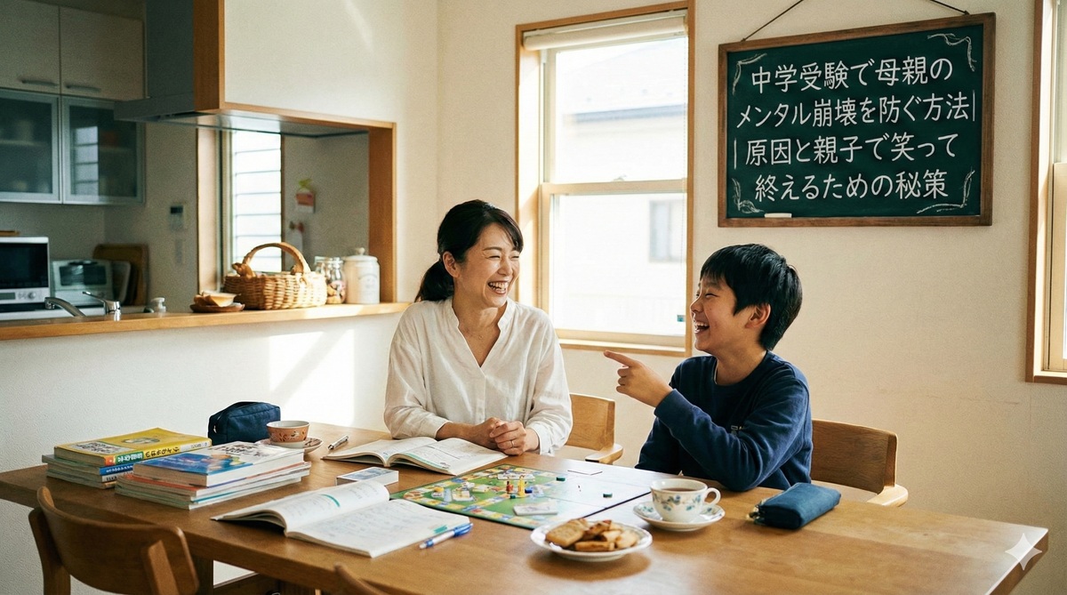 中学受験で母親のメンタル崩壊を防ぐ方法｜原因と親子で笑って終えるための秘策