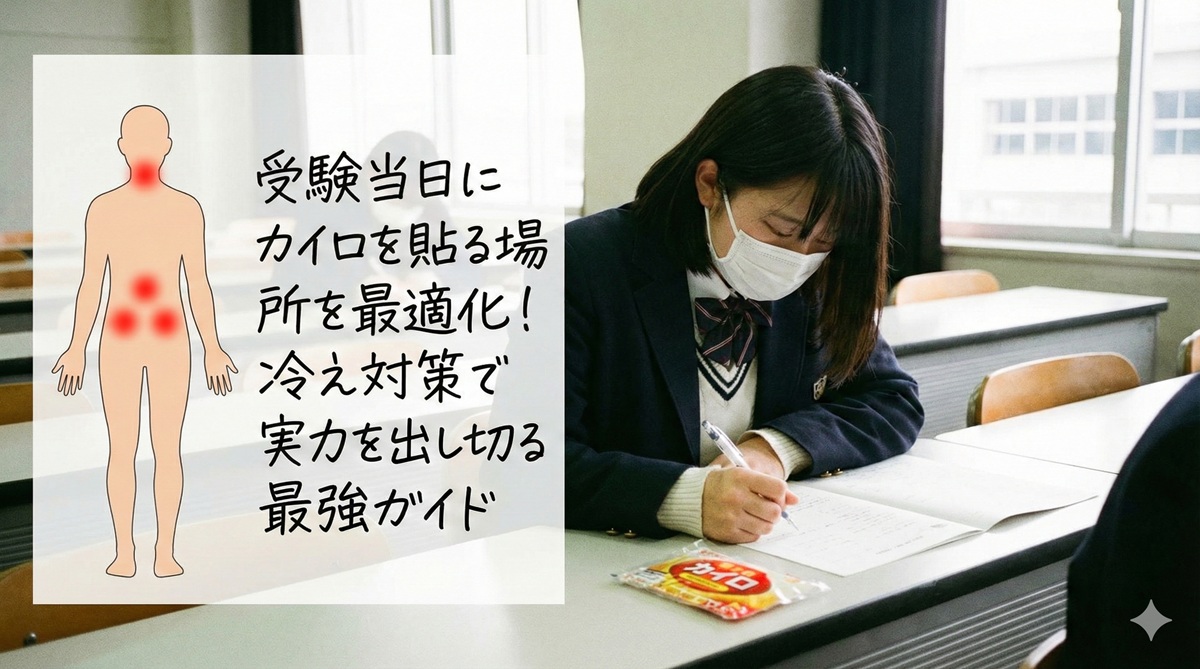 受験当日にカイロを貼る場所を最適化!冷え対策で実力を出し切る最強ガイド