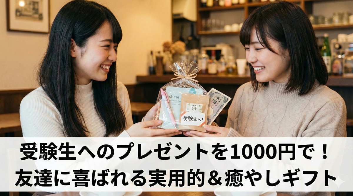 受験生へのプレゼントを1000円で！友達に喜ばれる実用的＆癒やしギフト