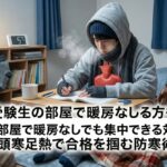 受験生の部屋で暖房なしでも集中できる対策とは？頭寒足熱で合格を掴む防寒術