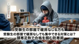受験生の部屋で暖房なしでも集中できる対策とは？頭寒足熱で合格を掴む防寒術