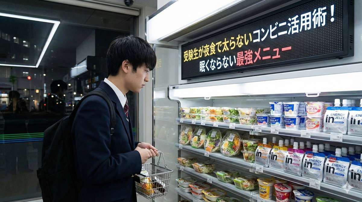 受験生が夜食で太らないコンビニ活用術！眠くならない最強メニュー