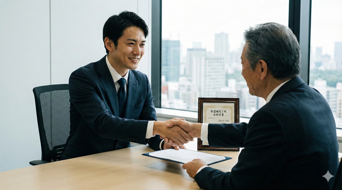 秘書検定を男性が取るメリットとは？営業職の成約率を跳ね上げる「信頼の武器」を徹底解説