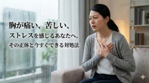 胸が痛い、苦しい、ストレスを感じるあなたへ。その正体と今すぐできる対処法