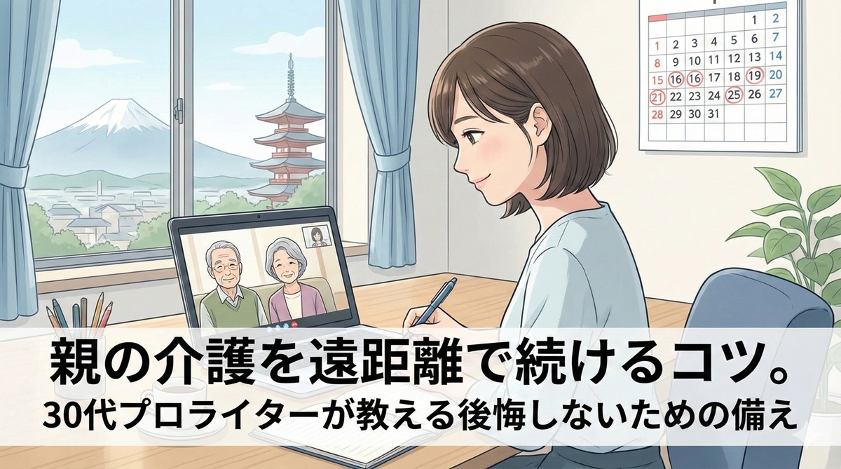 親の介護を遠距離で続けるコツ。30代プロライターが教える後悔しないための備え