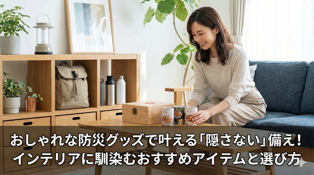 おしゃれな防災グッズで叶える「隠さない」備え！インテリアに馴染むおすすめアイテムと選び方