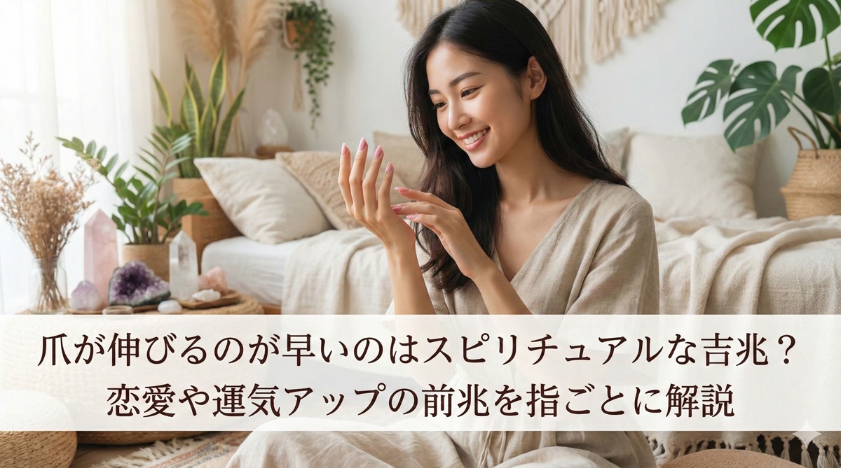 爪が伸びるのが早いのはスピリチュアルな吉兆？恋愛や運気アップの前兆を指ごとに解説