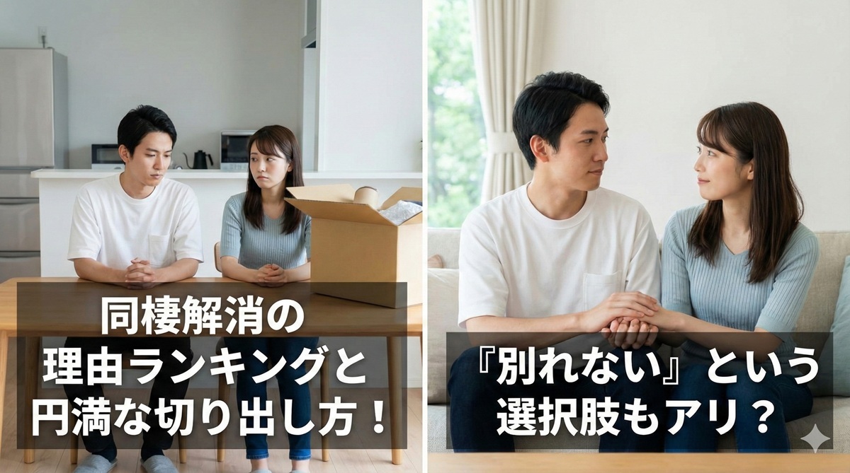 同棲解消の理由ランキングと円満な切り出し方！「別れない」という選択肢もアリ？