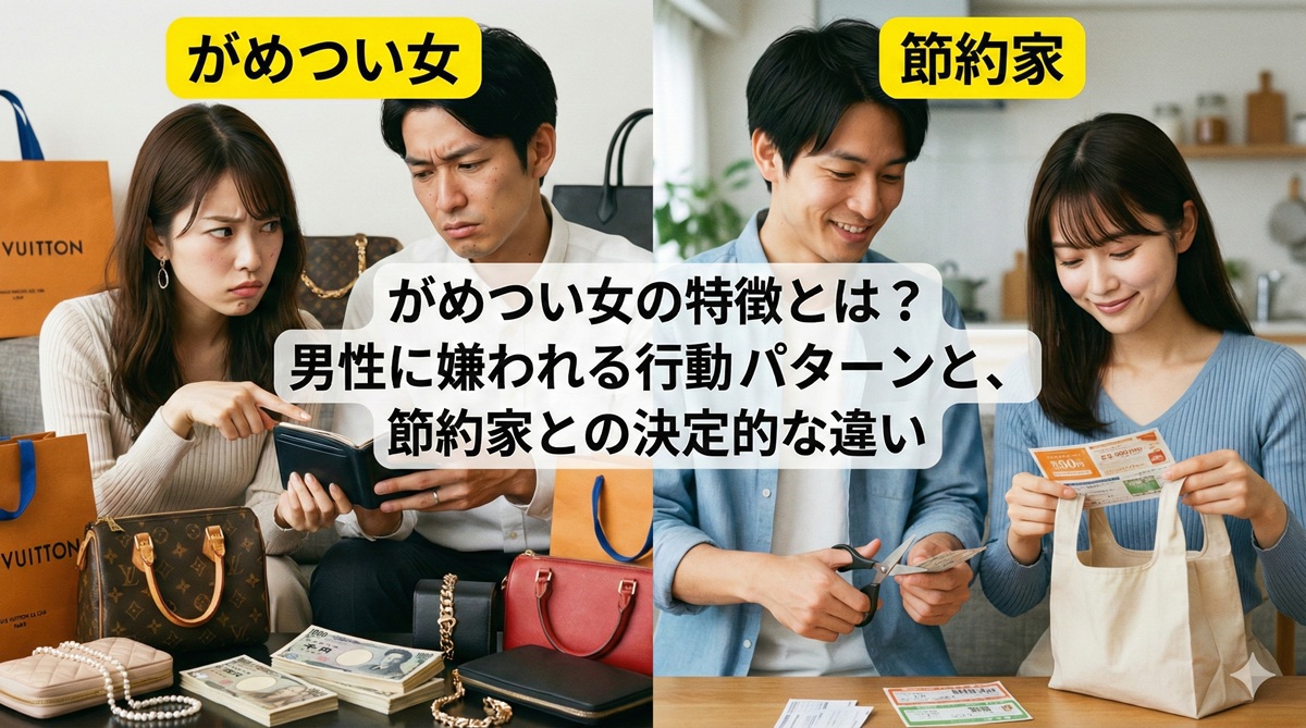 がめつい女の特徴とは？男性に嫌われる行動パターンと、節約家との決定的な違い