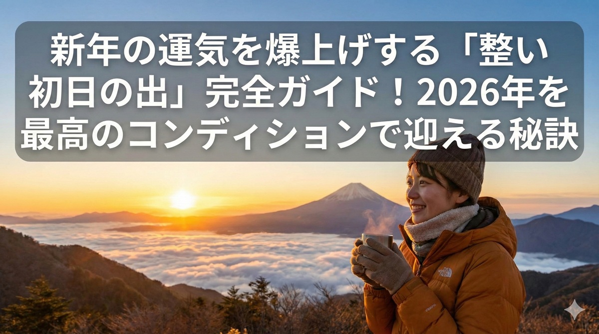 新年の運気を爆上げする「整い 初日の出」完全ガイド！2026年を最高のコンディションで迎える秘訣