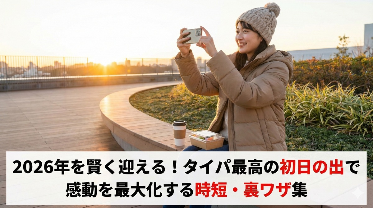 2026年を賢く迎える！タイパ最高の初日の出で感動を最大化する時短・裏ワザ集