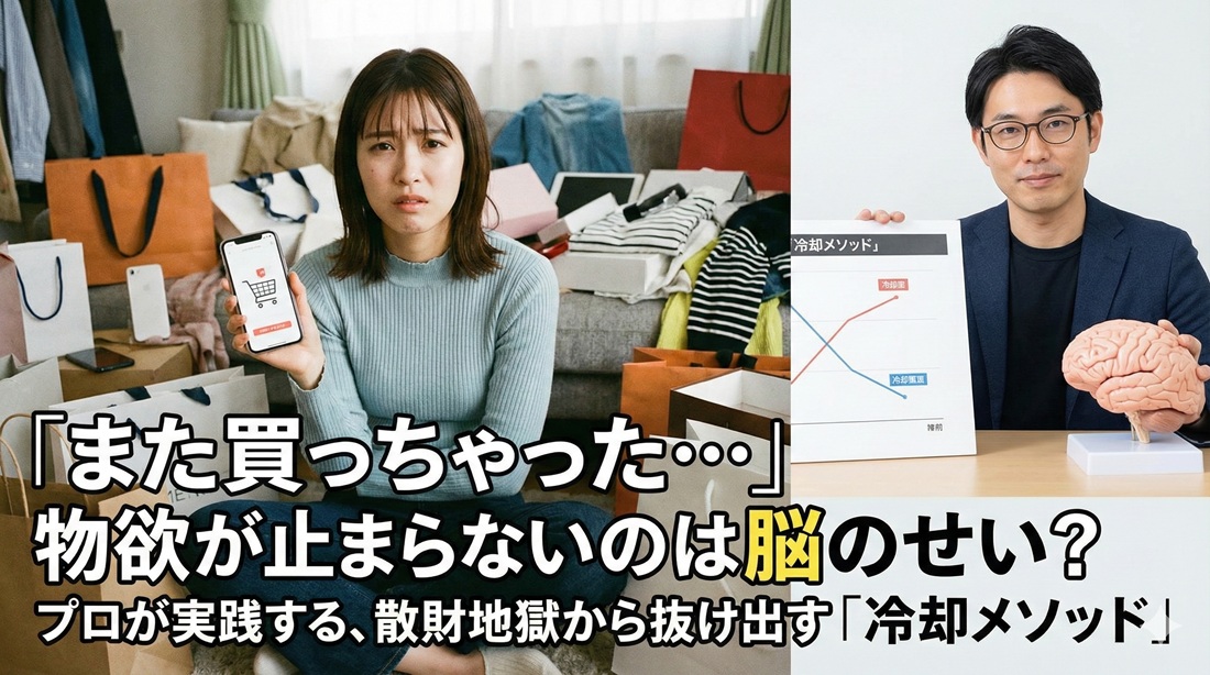 「また買っちゃった…」物欲が止まらないのは脳のせい？プロが実践する、散財地獄から抜け出す「冷却メソッド」