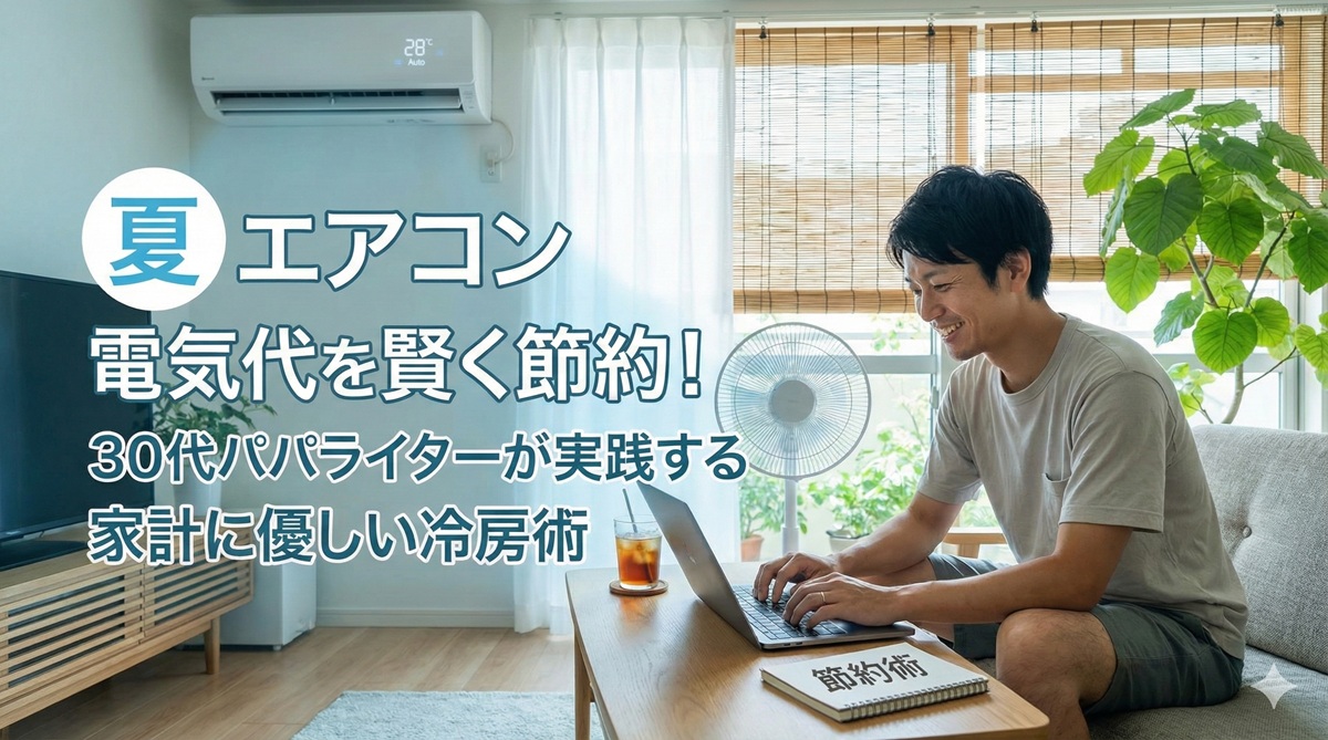 夏 エアコン 電気代を賢く節約！30代パパライターが実践する家計に優しい冷房術