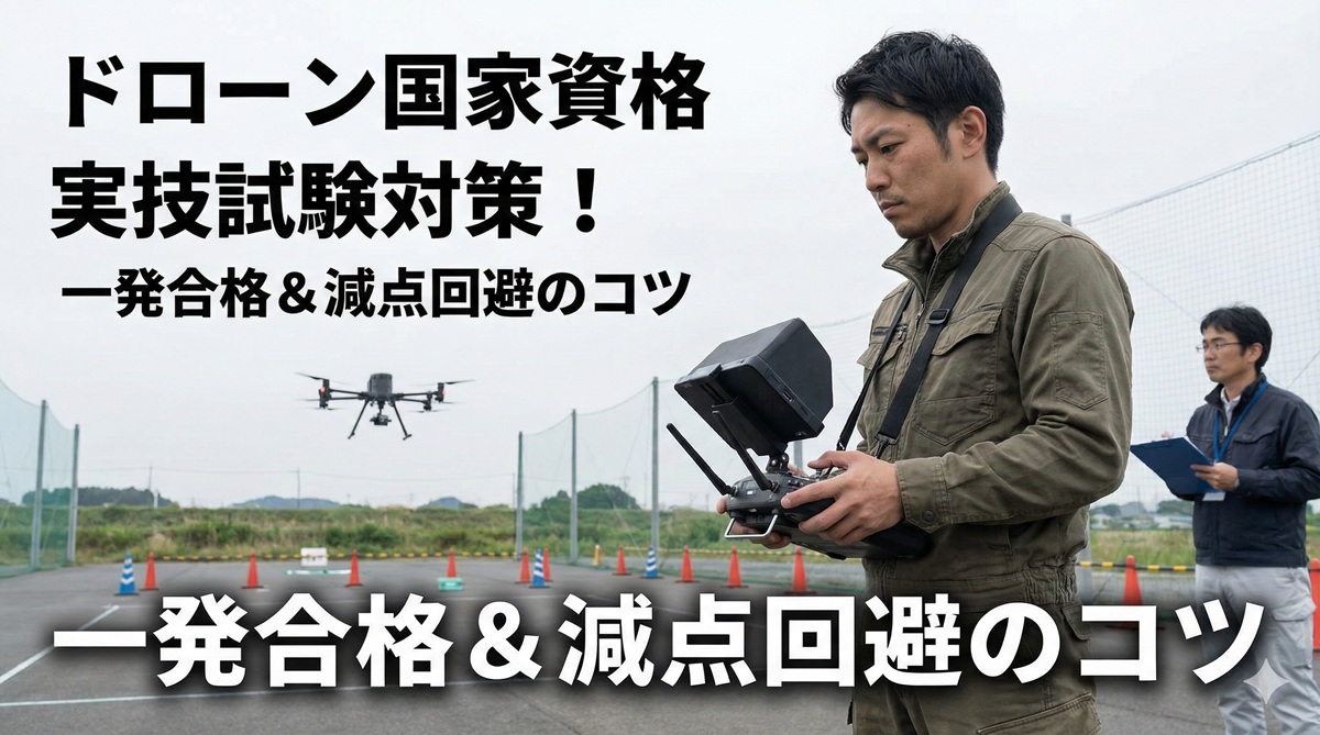 ドローン国家資格の実技試験対策!一発合格するための操縦と減点回避のコツ