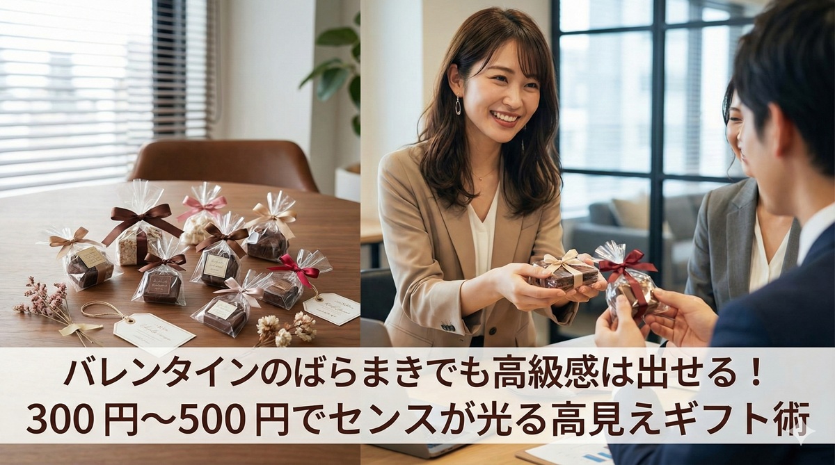 バレンタインのばらまきでも高級感は出せる！300円~500円でセンスが光る高見えギフト術