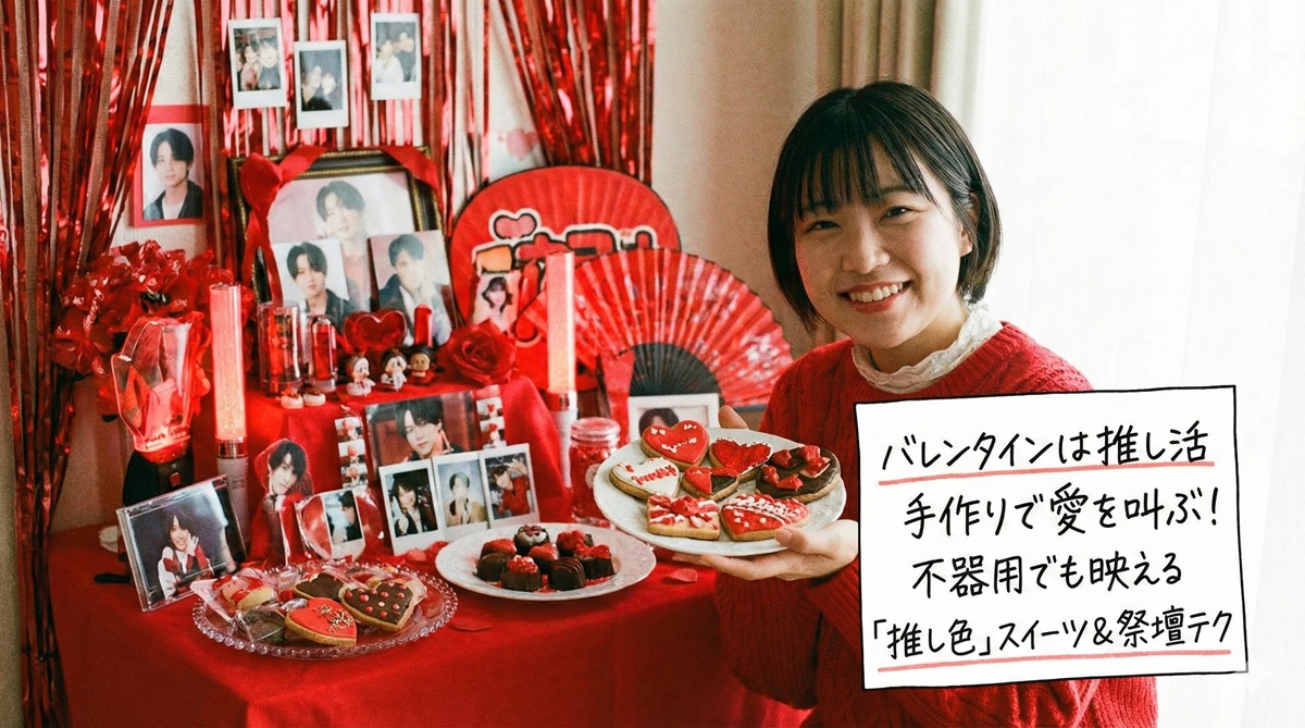 バレンタインは推し活手作りで愛を叫ぶ！不器用でも映える「推し色」スイーツ＆祭壇テク