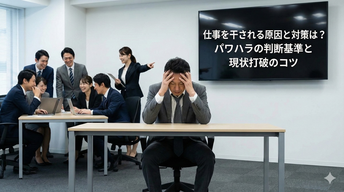 仕事を干される原因と対策は？パワハラの判断基準と現状打破のコツ