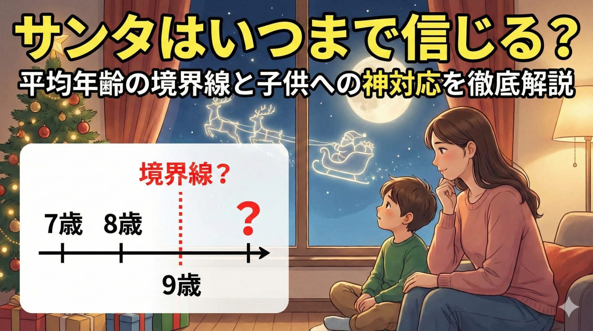 サンタはいつまで信じる?平均年齢の境界線と子供への神対応を徹底解説