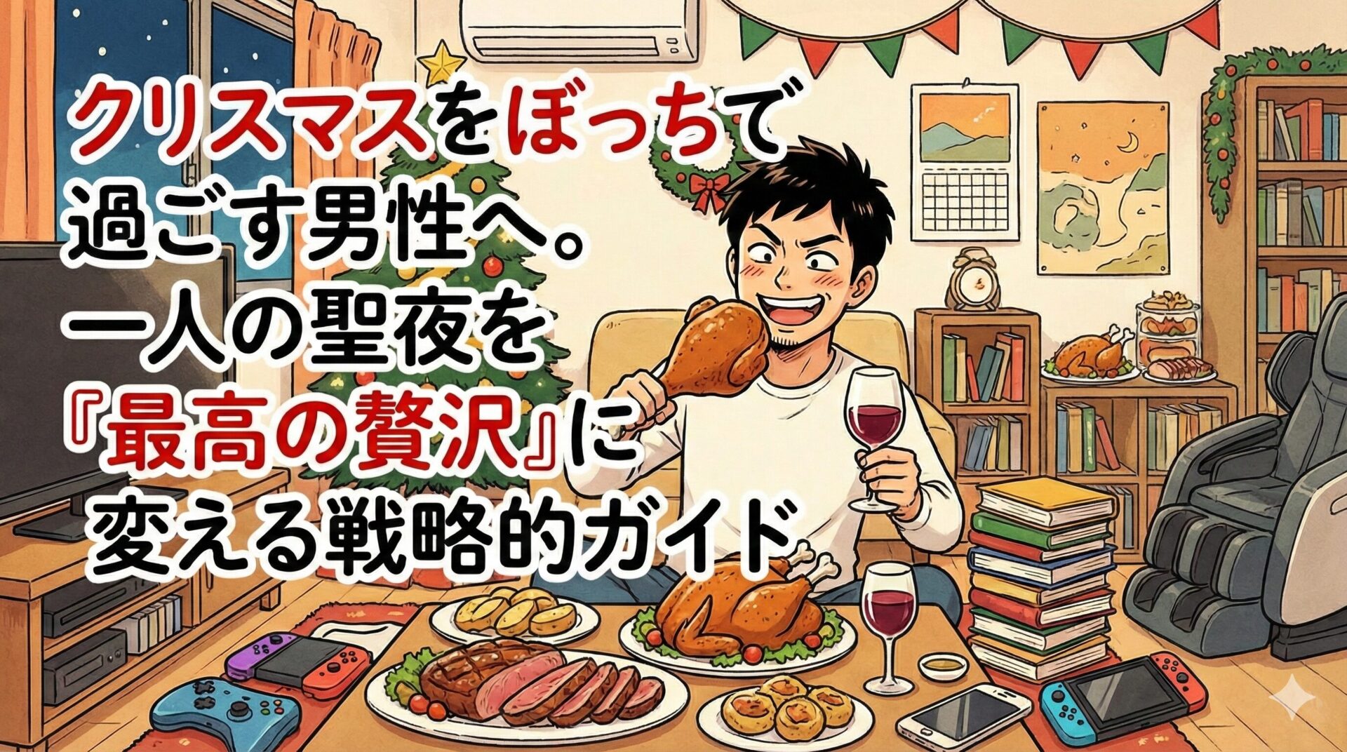 クリスマスをぼっちで過ごす男性へ。一人の聖夜を「最高の贅沢」に変える戦略的ガイド