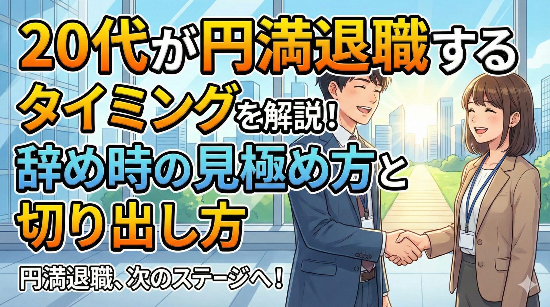 20代が円満退職するタイミングを解説!辞め時の見極め方と切り出し方