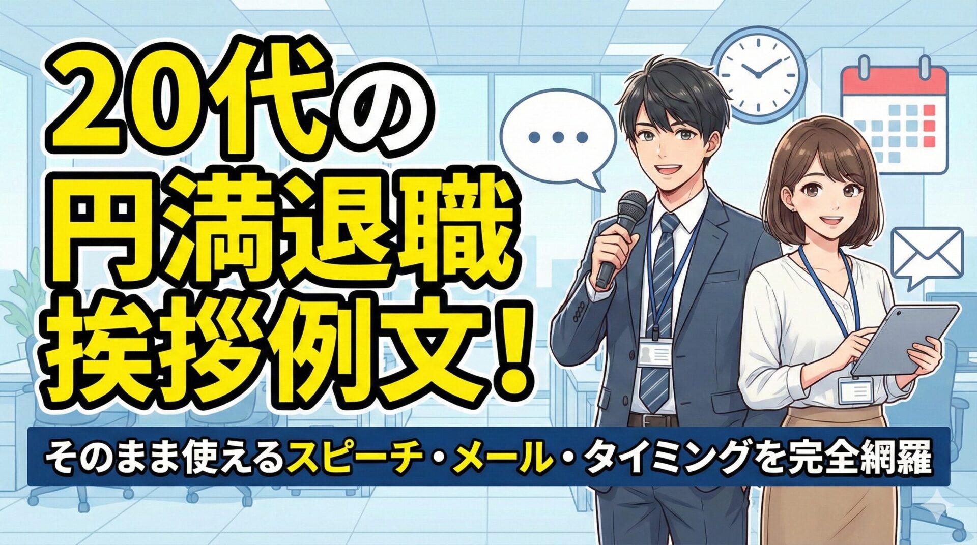 20代の円満退職挨拶例文!そのまま使えるスピーチ・メール・タイミングを完全網羅