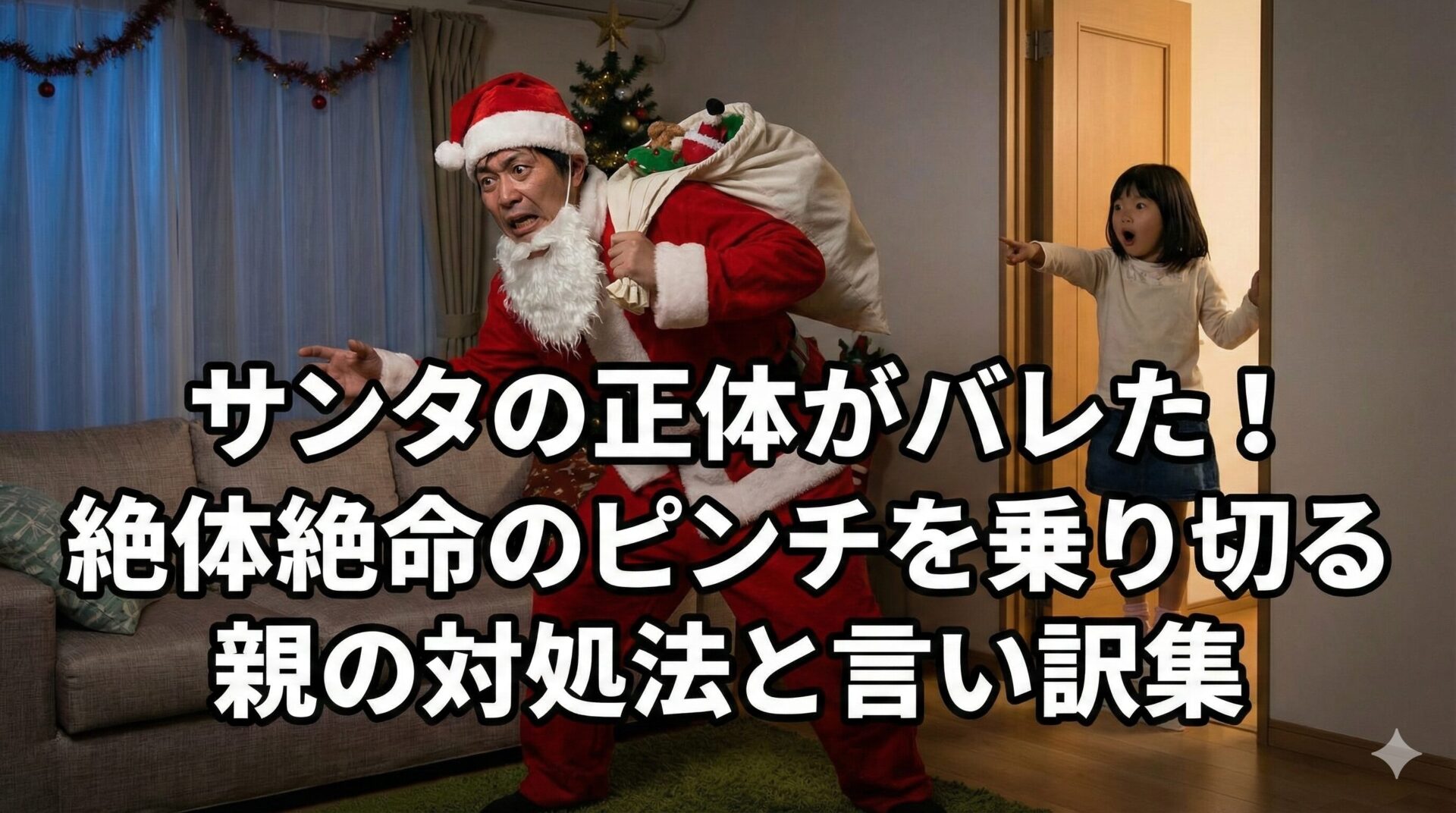 サンタの正体がバレた!絶体絶命のピンチを乗り切る親の対処法と言い訳集