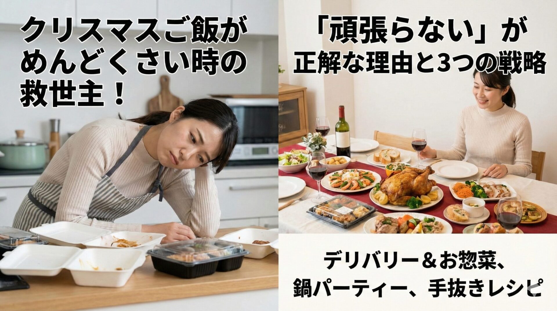 クリスマスご飯がめんどくさい時の救世主!「頑張らない」が正解な理由と3つの戦略