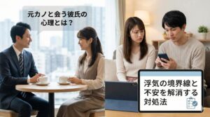 元カノと会う彼氏の心理とは？浮気の境界線と不安を解消する対処法