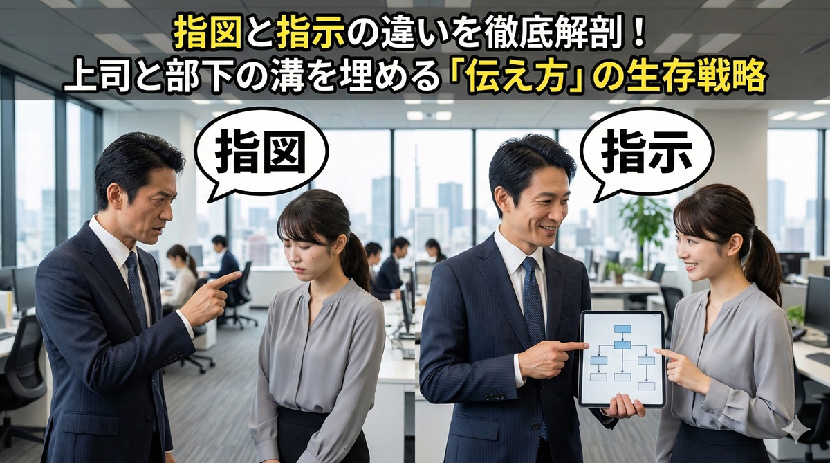 指図と指示の違いを徹底解剖！上司と部下の溝を埋める「伝え方」の生存戦略
