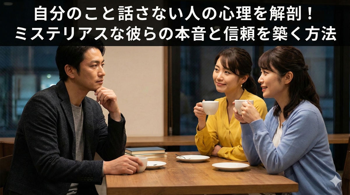 自分のこと話さない人の心理を解剖！ミステリアスな彼らの本音と信頼を築く方法