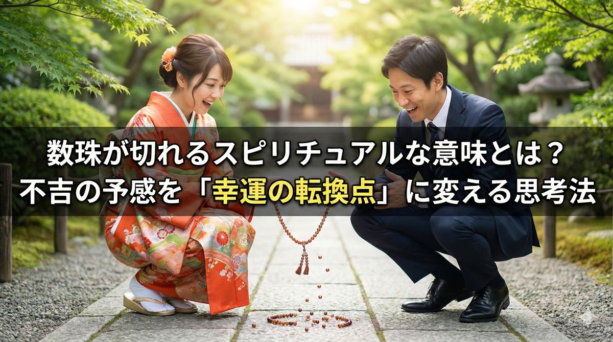 数珠が切れるスピリチュアルな意味とは？不吉の予感を「幸運の転換点」に変える思考法