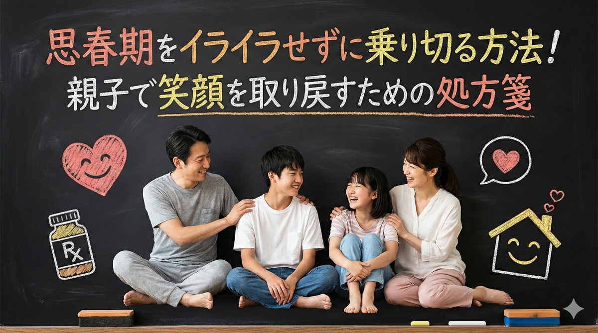 思春期をイライラせずに乗り切る方法！親子で笑顔を取り戻すための処方箋