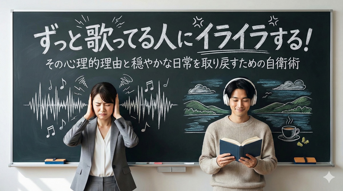 ずっと歌ってる人にイライラする!その心理的理由と穏やかな日常を取り戻すための自衛術