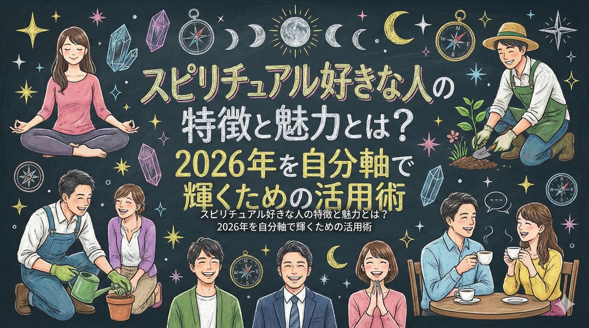 スピリチュアル好きな人の特徴と魅力とは？2026年を自分軸で輝くための活用術