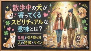散歩中の犬が寄ってくるスピリチュアルな意味とは？幸運を引き寄せる人の特徴とサイン