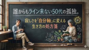 誰からもライン来ない50代の孤独。寂しさを「自分軸」に変える生き方の処方箋