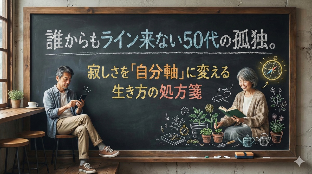 誰からもライン来ない50代の孤独。寂しさを「自分軸」に変える生き方の処方箋