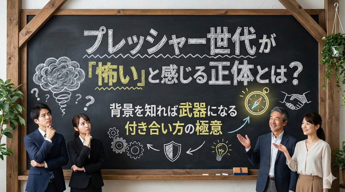 プレッシャー世代が「怖い」と感じる正体とは?背景を知れば武器になる付き合い方の極意