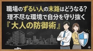 職場のずるい人の末路はどうなる？理不尽な環境で自分を守り抜く「大人の防御術」
