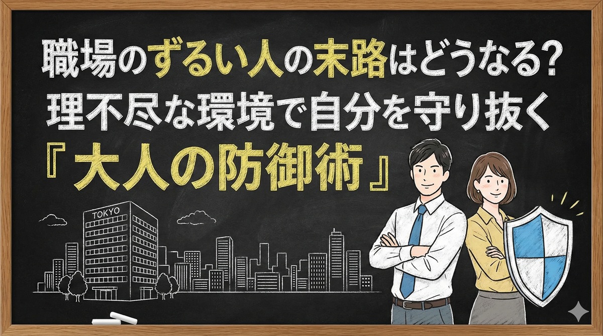 職場のずるい人の末路はどうなる？理不尽な環境で自分を守り抜く「大人の防御術」