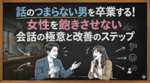 話のつまらない男を卒業する!女性を飽きさせない会話の極意と改善のステップ