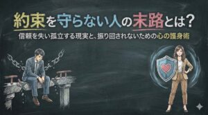 約束を守らない人の末路とは？信頼を失い孤立する現実と、振り回されないための心の護身術