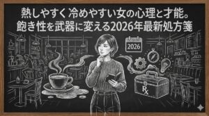 熱しやすく冷めやすい女の心理と才能。飽き性を武器に変える2026年最新処方箋
