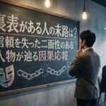 裏表がある人の末路は？信頼を失った二面性のある人物が辿る因果応報