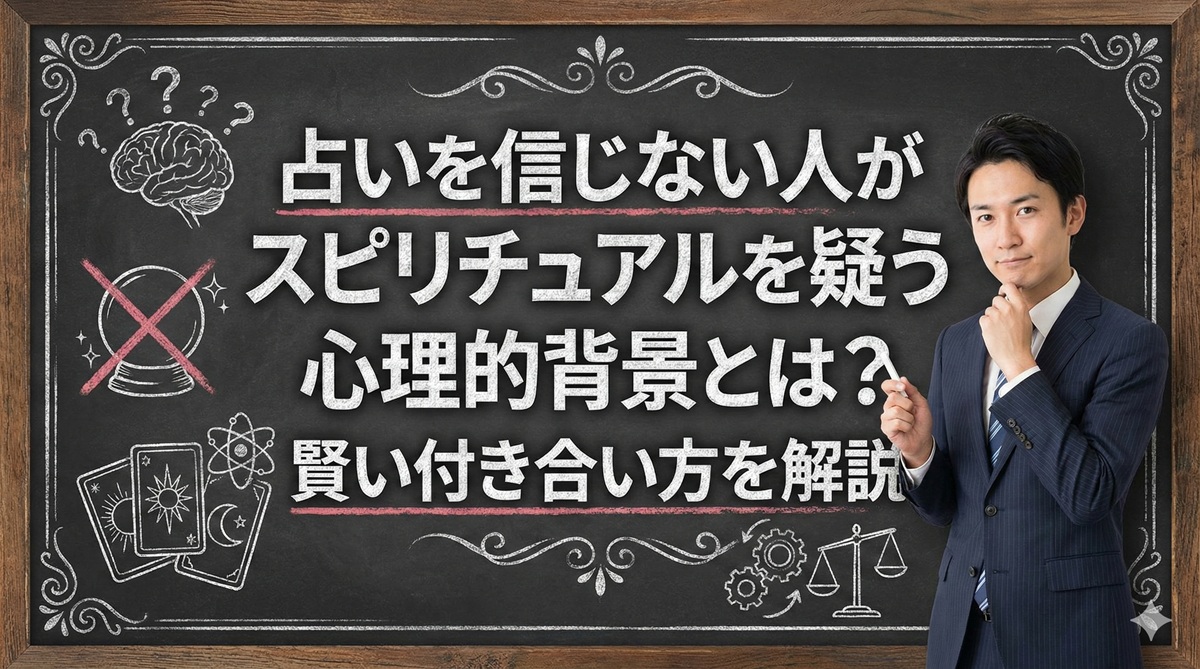 占いを信じない人がスピリチュアルを疑う心理的背景とは？賢い付き合い方を解説